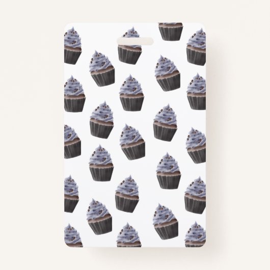 カップケーキパターン バッジ (正面)