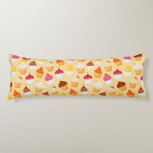 カップケーキパターン ボディピロー (正面)