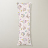 カップケーキパターン ボディピロー (正面縦)