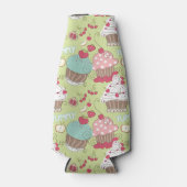 カップケーキパターン ボトルクーラー (正面)