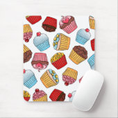 カップケーキパターン マウスパッド (マウス)