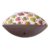 カップケーキパターン、マフィンパターン、チョコレート、ハート アメリカンフットボール (回転270)