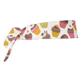 カップケーキパターン、マフィンパターン、チョコレート、ハート タイヘッドバンド (回転270)