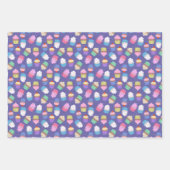 カップケーキパターン ラッピングペーパーシート (正面3)