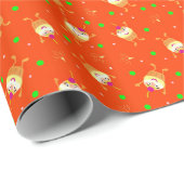 カップケーキパターン ラッピングペーパー (ロールコーナー)