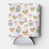 カップケーキパターン 缶クーラー (正面)