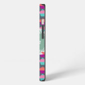 カップケーキパターンMintPersonized名 iPhoneケース (左側面)