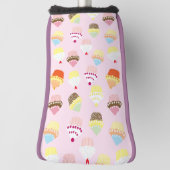 カップケーキパーティーゴルフクラブカバー ゴルフヘッドカバー (回転90)