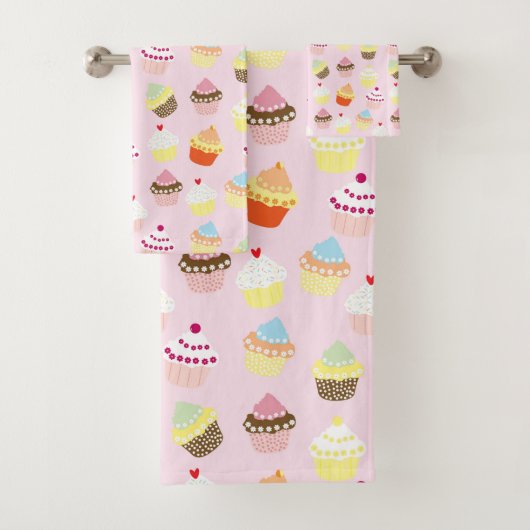 カップケーキパーティータオルセット バスタオルセット (インサイチュ)