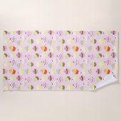 カップケーキパーティービーチタオル ビーチタオル (正面)