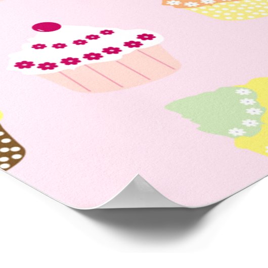 カップケーキパーティーポスター ポスター (角)