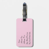 カップケーキパーティーラゲッジタグ ラゲッジタグ (裏面縦)