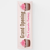 カップケーキビジネスカスタムバナー 横断幕 (縦)