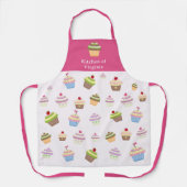 カップケーキピンクエプロン エプロン (正面)