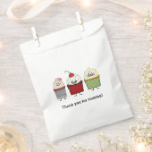 カップケーキファミリーつや消しがさくらんぼケーキをまく フェイバーバッグ (クリップ留めされた状態)