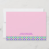 カップケーキファーストバースデーパーティーフォト招待状 招待状 (裏面)