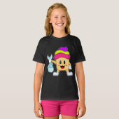 カップケーキフィッシャーフィッシュ魚釣り Tシャツ (正面フル)