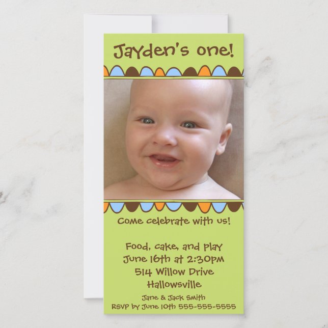 カップケーキフリンジグリーティングカード03 (正面)