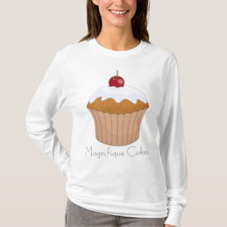 カップケーキフード付きT Tシャツ