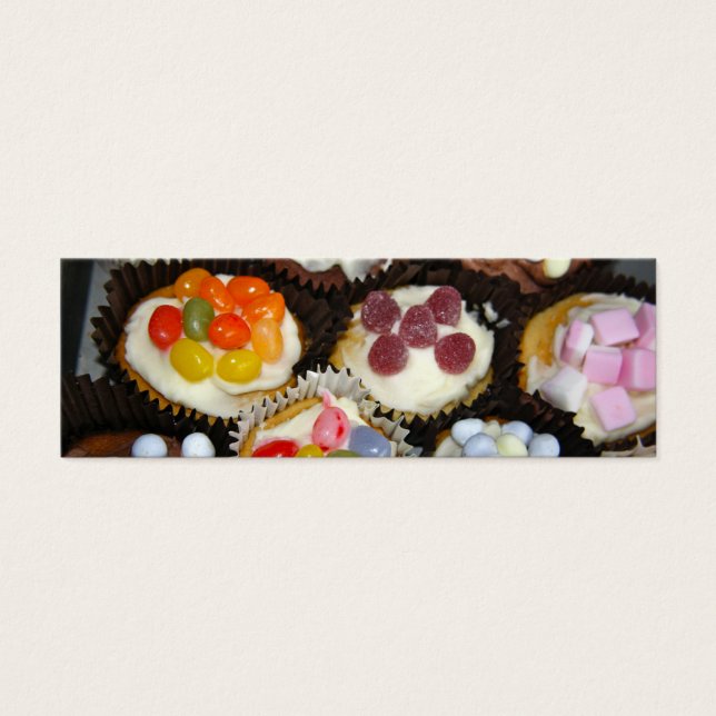 カップケーキブックマーク名刺 (正面)