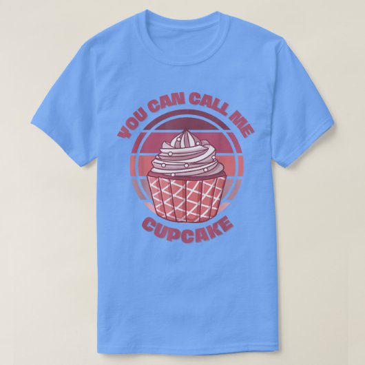 カップケーキベイカーおもしろいベーキングレトロC Tシャツ (デザイン正面)