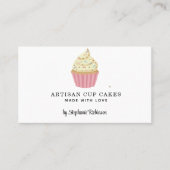 カップケーキベイカーパティシシェフケータリング 名刺 (正面)