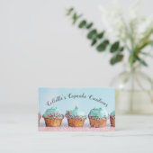 カップケーキベイカーパティシシェフケータリング 名刺 (スタンド正面)