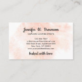 カップケーキベイカーパティシシェフ 名刺 (裏面)