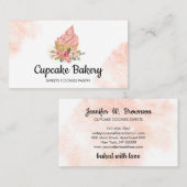 カップケーキベイカーパティシシェフ 名刺 (正面/裏面)