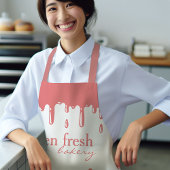 カップケーキベイカーベーカリーケータリングライトレッド エプロン