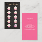 カップケーキベイカーベーカリー顧客ロイヤリティパンチ ロイヤリティカード (正面/裏面)