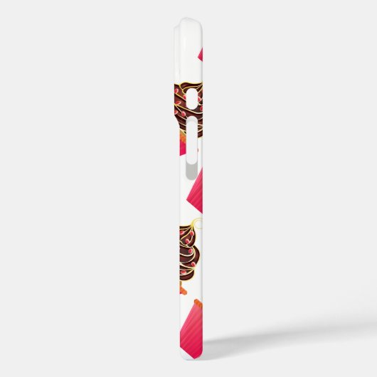 カップケーキベビーガール誕生統計誕生レコード Case-Mate iPhoneケース (裏面 / 左)