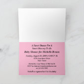 カップケーキベビーシャワー招待状カード 招待状 (内部)