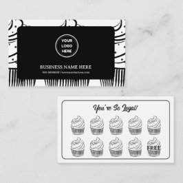 カップケーキベーカリーコーヒーショップ報酬ポイント ロイヤリティカード