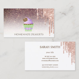 カップケーキベーカリーシェフ、かわいい 名刺