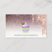 カップケーキベーカリーシェフ、かわいい 名刺 (正面)