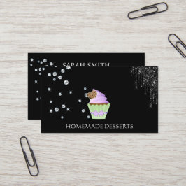 カップケーキベーカリーシェフ、かわいい 名刺