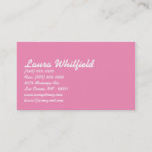 カップケーキベーカリースイートトリートビジネスカード 名刺 (裏面)