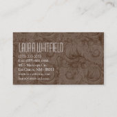 カップケーキベーカリースイートトリートビジネスカード 名刺 (裏面)