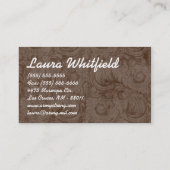 カップケーキベーカリースイートトリートビジネスカード 名刺 (裏面)