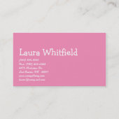 カップケーキベーカリースイートトリートビジネスカード 名刺 (裏面)