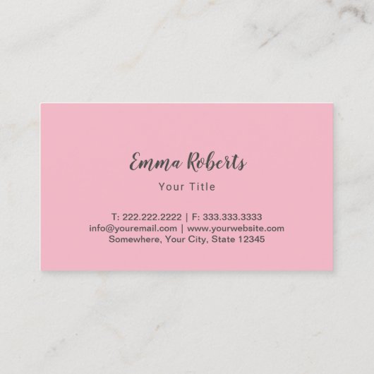 カップケーキベーカリースイートトリート金ゴールド紙吹雪ピンク 名刺 (裏面)