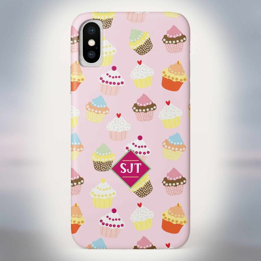 カップケーキベーカリーテーマデザイン。 Case-Mate iPhoneケース