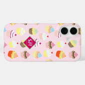カップケーキベーカリーテーマデザイン。 Case-Mate iPhoneケース (裏面 (横))