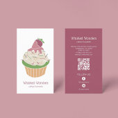 カップケーキベーカリーパティシエQRコード 名刺