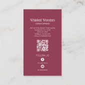 カップケーキベーカリーパティシエQRコード 名刺 (裏面)