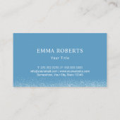 カップケーキベーカリーパティシシェフパイピングバッグハートロゴ 名刺 (裏面)