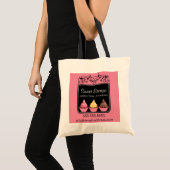 カップケーキベーカリービジネストートバッグ トートバッグ (正面(商品))