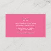 カップケーキベーカリーフェイクブラックリネンビジネスカード 名刺 (裏面)