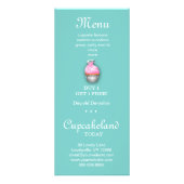 カップケーキベーカリーフラワーオブライフブルー ラックカード (裏面)